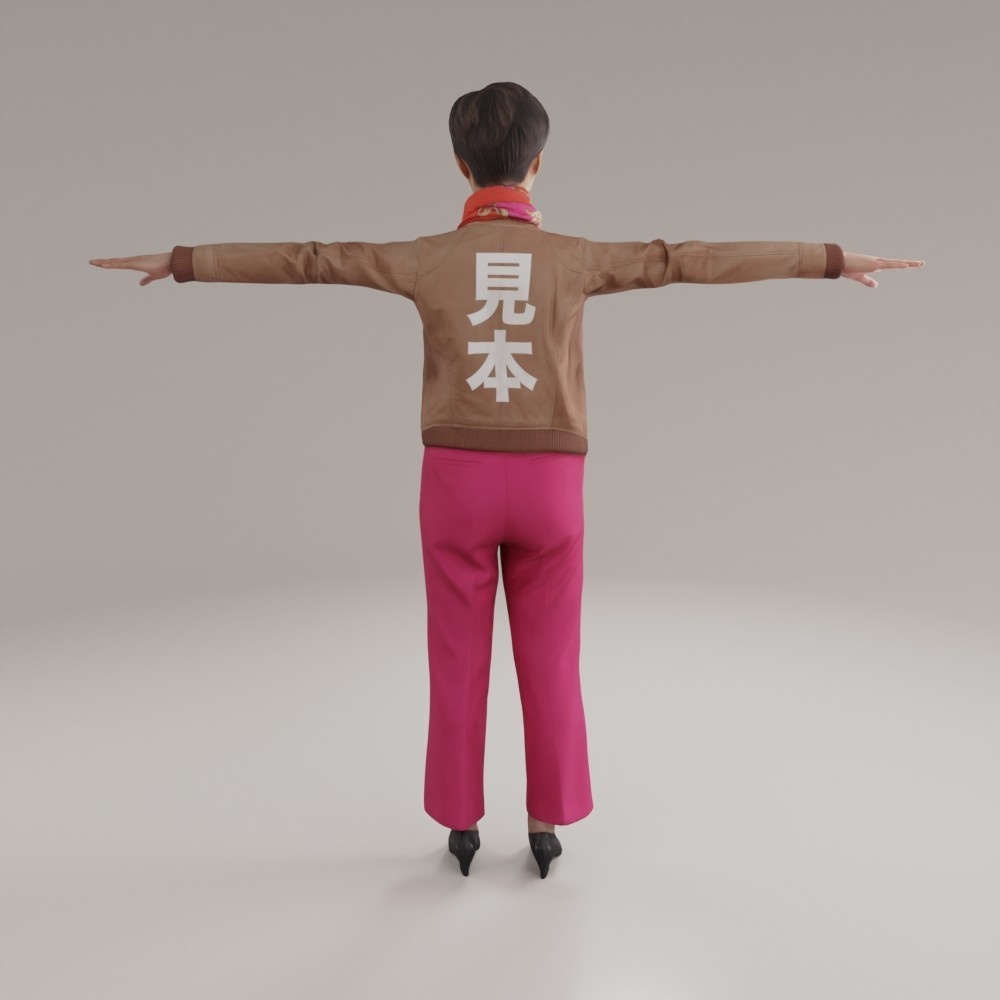 無料VRMリアルアバター【VRChat/Cluster】 195_Uta