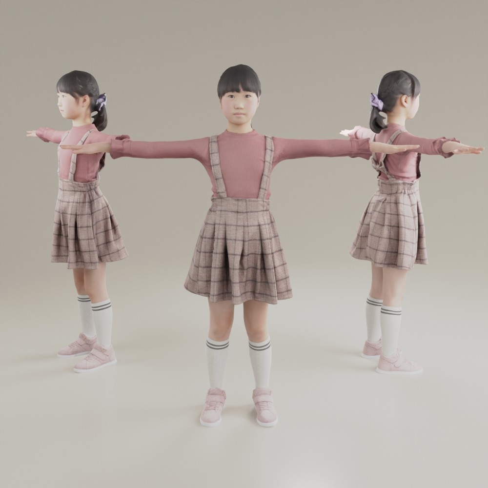 VRMリアル女の子3Dアバター【VRChat/Cluster】 256_Suzu