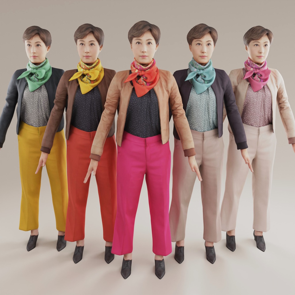 VRMリアル3Dアバター【VRChat/Cluster】 195_Uta