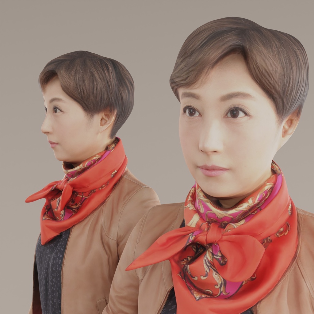 VRMリアル3Dアバター【VRChat/Cluster】 195_Uta