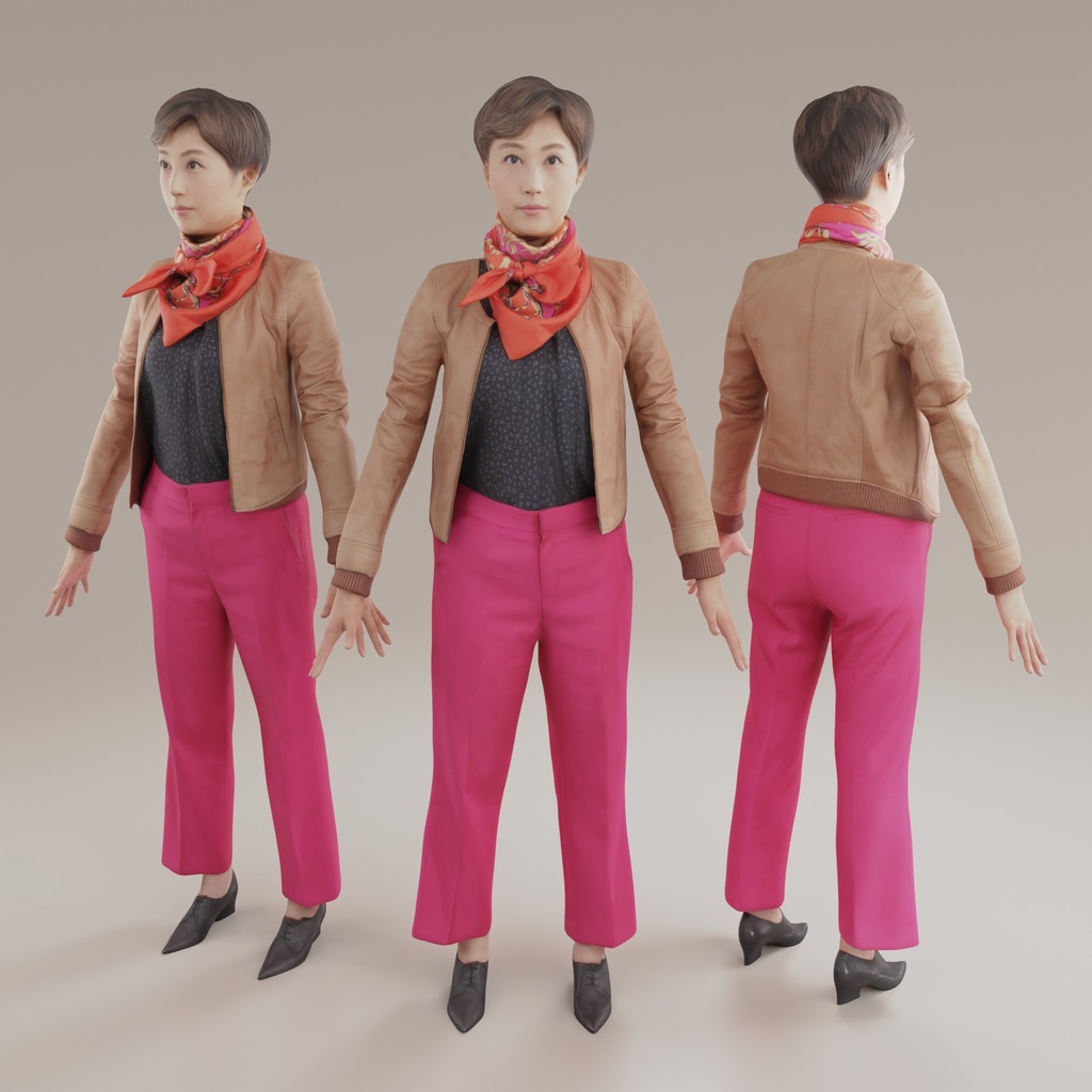 VRMリアル3Dアバター【VRChat/Cluster】 195_Uta