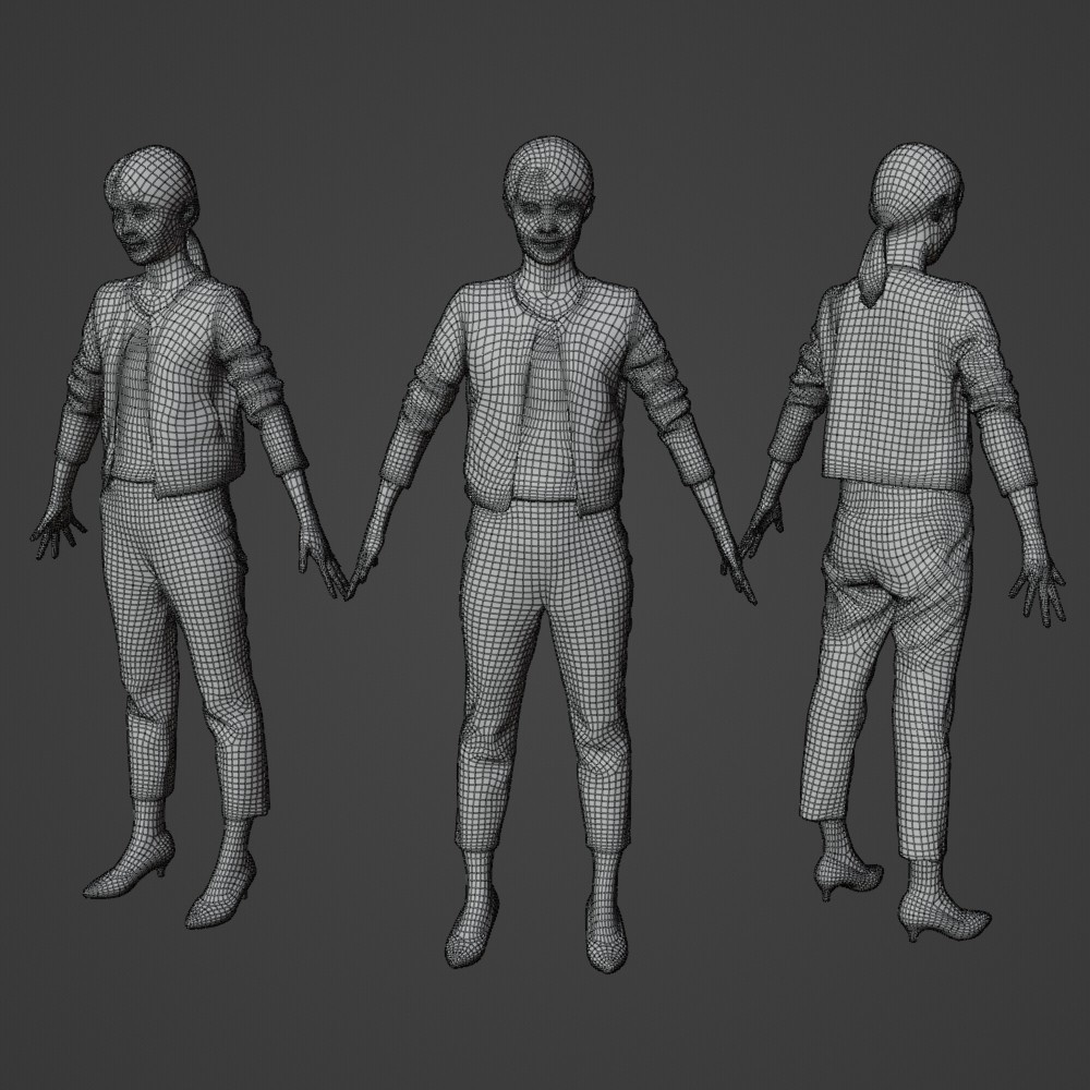 VRMリアル女性3Dアバター【VRChat/Cluster】 174_Hina