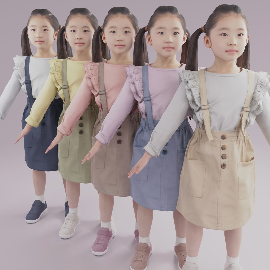 VRMリアル女の子3Dアバター【VRChat/Cluster】 238_Momo