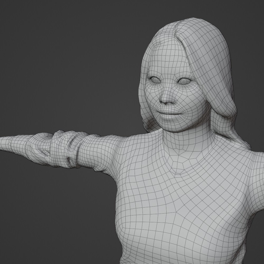 VRMリアル女性3Dアバター【VRChat/Cluster】 176_Sara