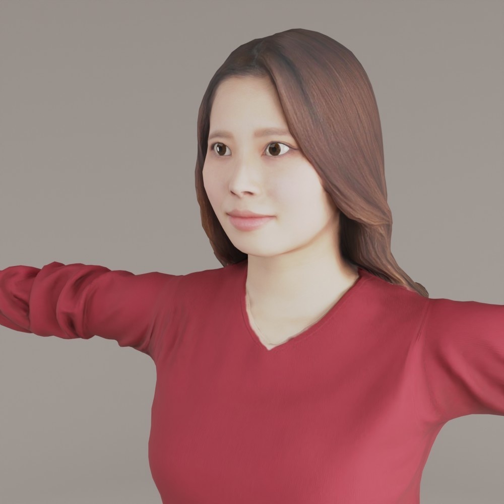 VRMリアル女性3Dアバター【VRChat/Cluster】 176_Sara