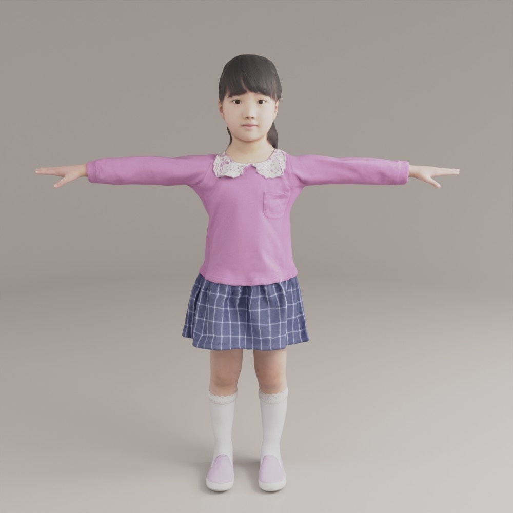 VRMリアル女の子3Dアバター【VRChat/Cluster】 241_Emi