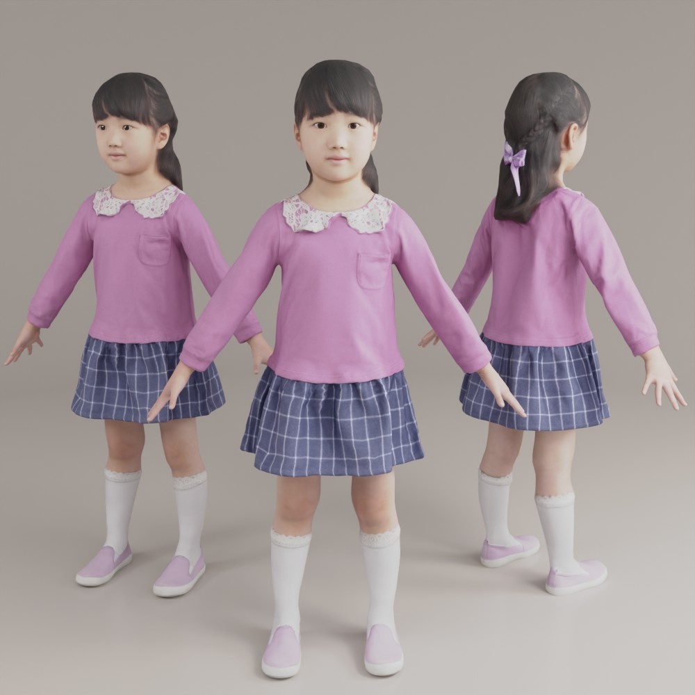 VRMリアル女の子3Dアバター【VRChat/Cluster】 241_Emi