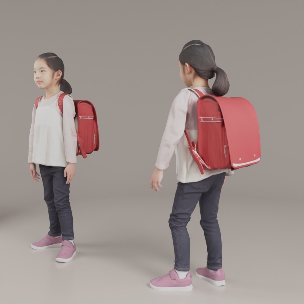 VRMランドセル小学生女子3Dアバター【VRChat/Cluster】231_Momo