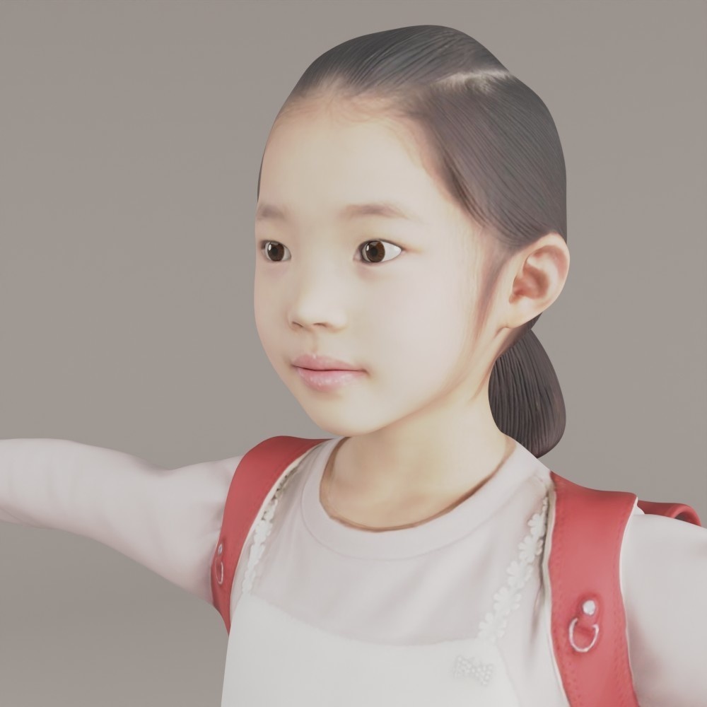 VRMランドセル小学生女子3Dアバター【VRChat/Cluster】231_Momo