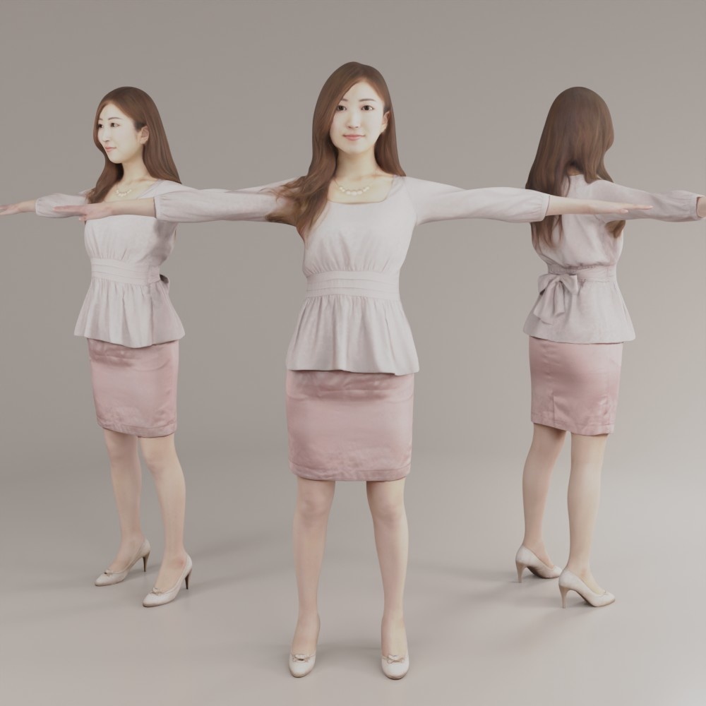 VRM女性3Dリアルアバター【VRChat/Cluster】060_Mao