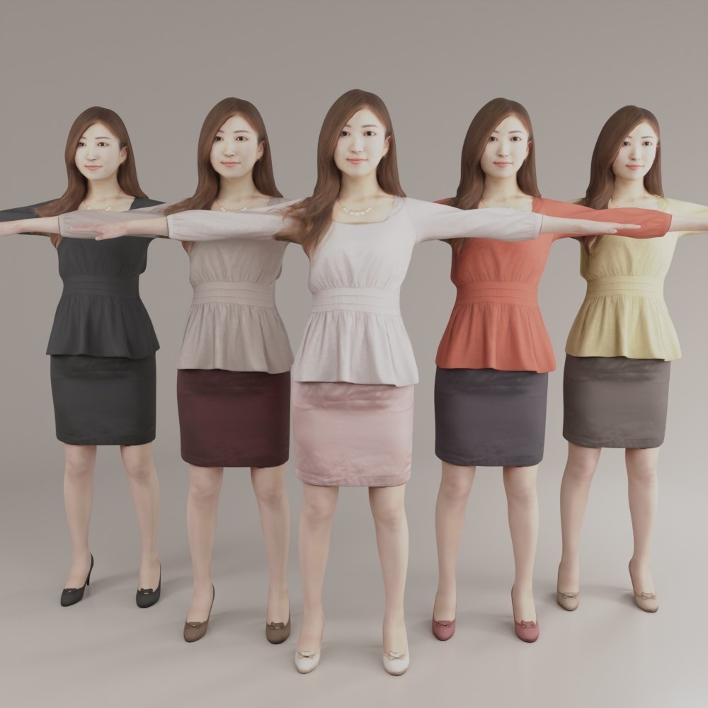 VRM女性3Dリアルアバター【VRChat/Cluster】060_Mao