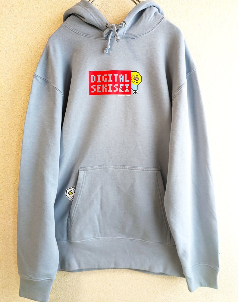 【20％OFF！SALE！】ドット絵セキセイインコのかくれんぼパーカー　デジタルセキセイ　７０００円以上お買い上げプレゼント対象商品