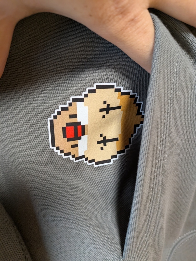 【20%OFF!SALE!】ドット絵文鳥のかくれんぼパーカー デジタル文鳥 7000円以上お買い上げプレゼント対象商品