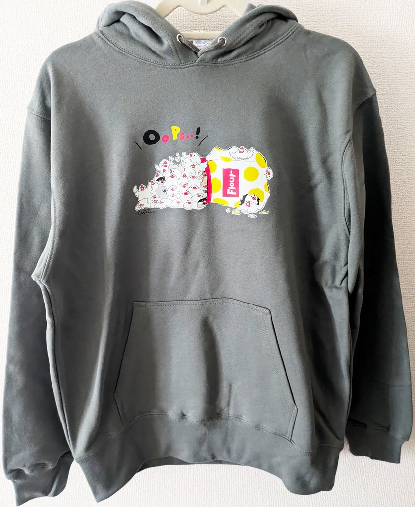 【30％OFF！SALE！】パーカー「奥さ～ん！文鳥こぼれてるよ～！」ワンサイズ　７０００円以上お買い上げプレゼント対象商品