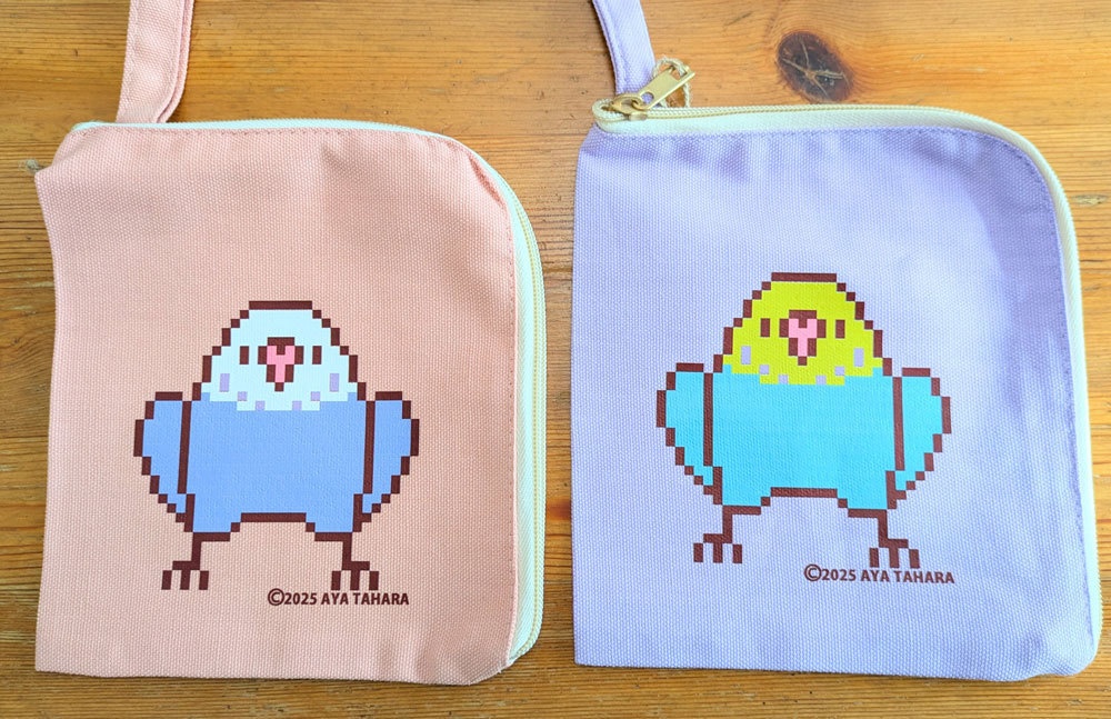 【総額約1万円相当→3,500円福袋!】セキセイインコ Tシャツ2枚+ポーチ+アクキー㉑ ※7000円以上お買い上げプレゼント対象商品