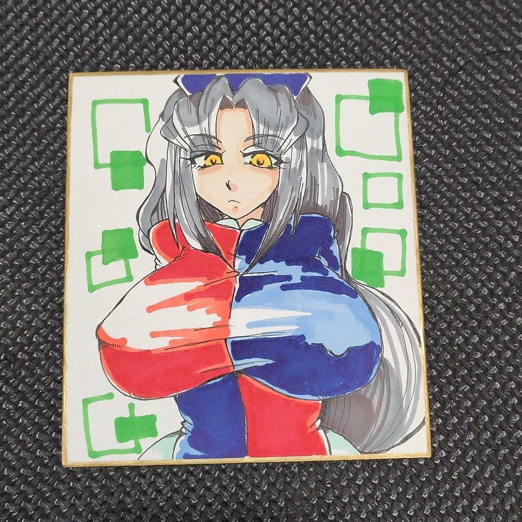 「売り切れ」東方project　えーりん　八意永琳　色紙　原画