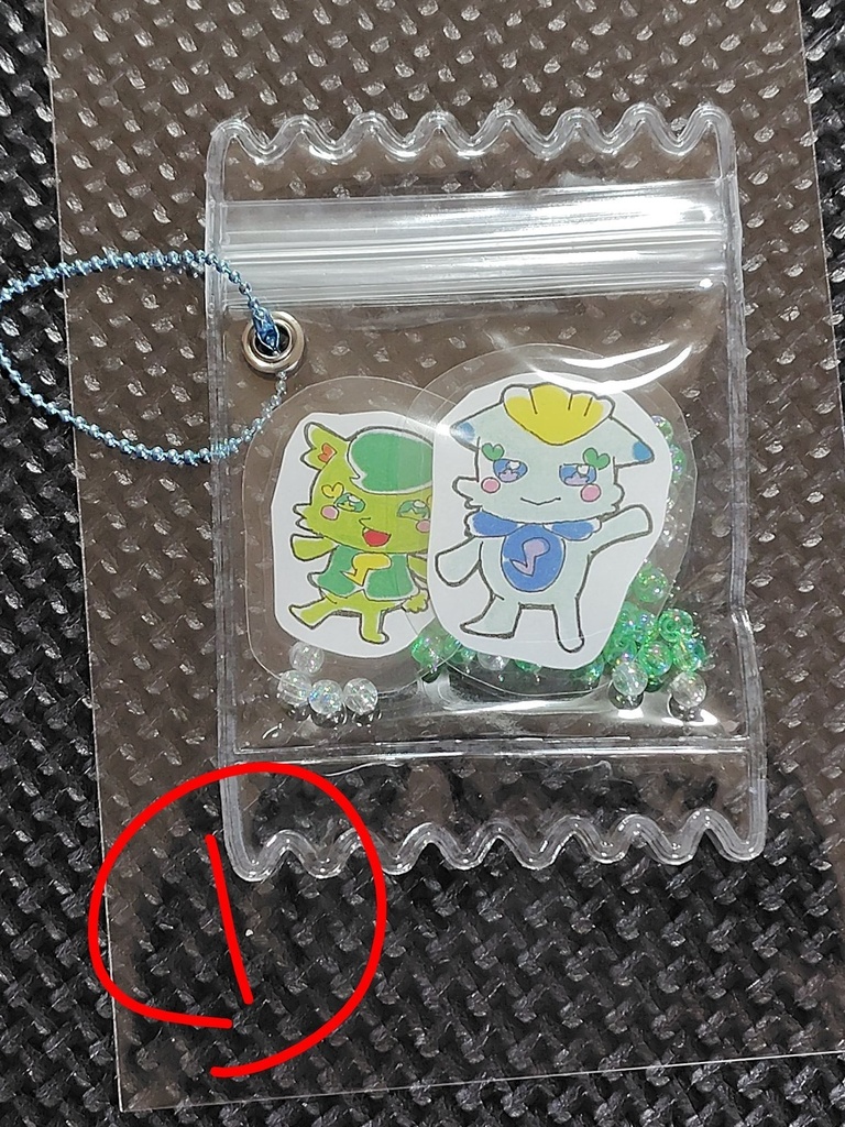 キミとアイドルプリキュア 色紙 原画 イラスト シャカシャカキーホルダー