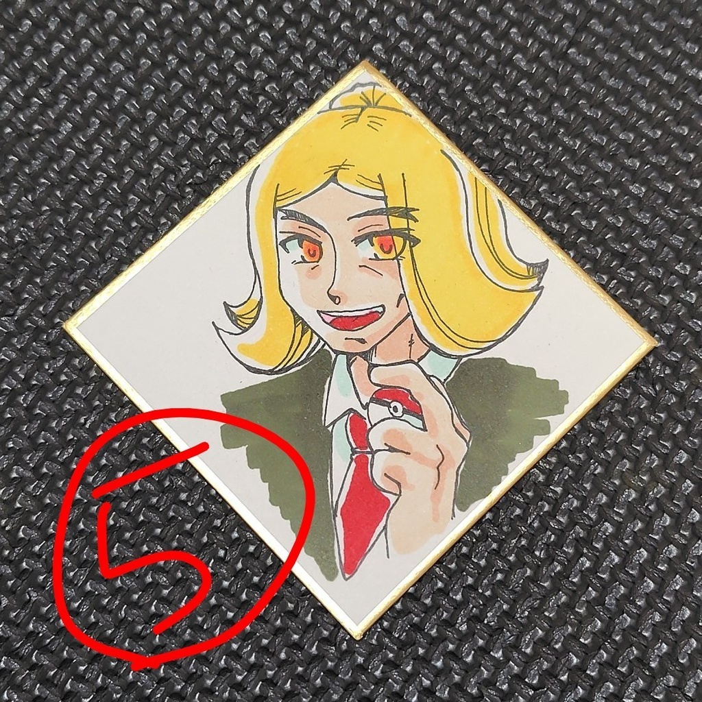 ポケモンSV トレーナー 色紙 原画