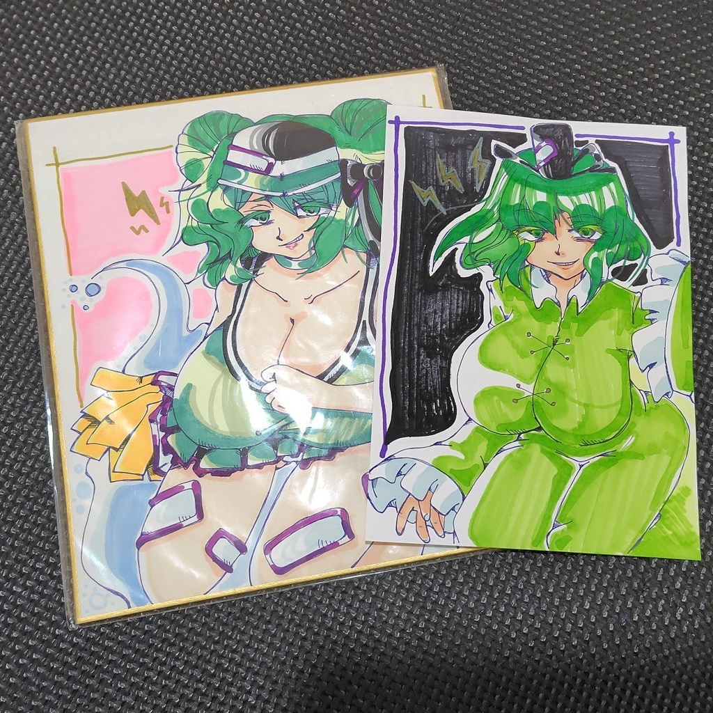 「売り切れ」東方project　蘇我屠自古　色紙　原画