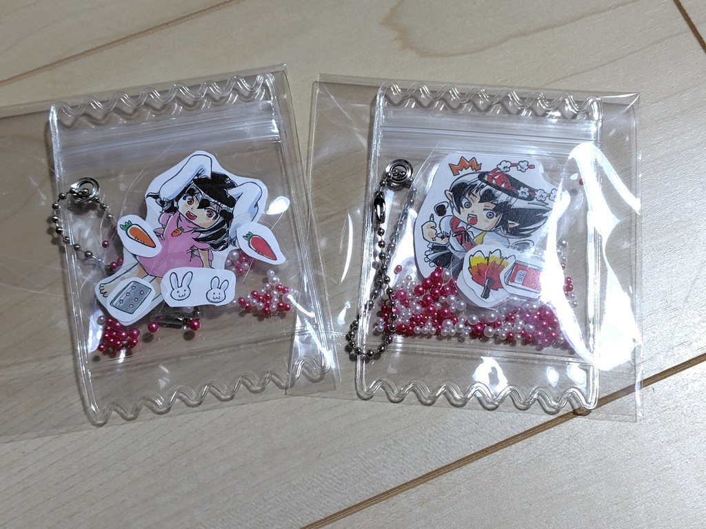 自作 東方project キャンディバック シャカシャカキーホルダー