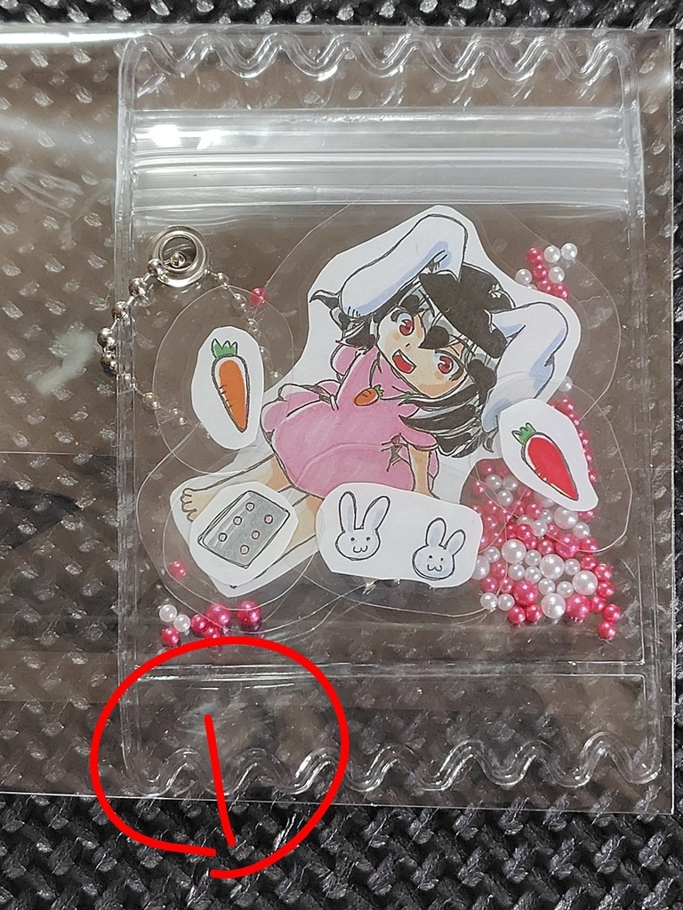 自作 東方project キャンディバック シャカシャカキーホルダー