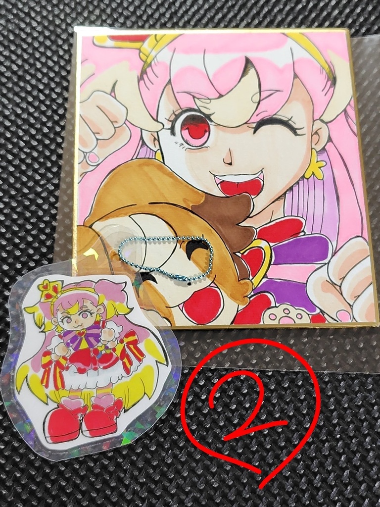 「?闇堕ち?」 プリキュア 色紙 イラスト