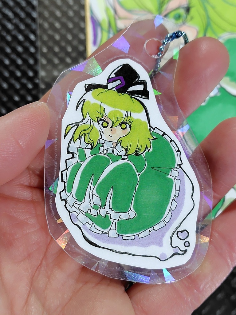 東方project 色紙 蘇我屠自古 イラスト 原画