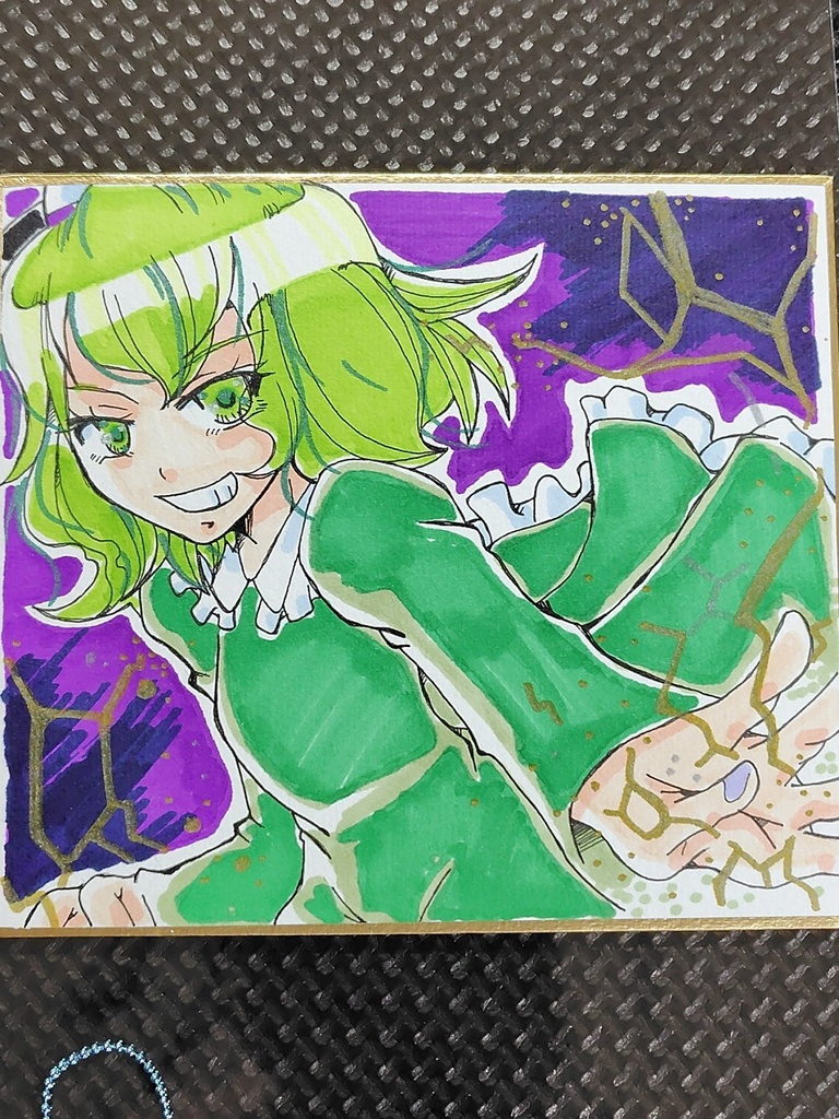 東方project 色紙 蘇我屠自古 イラスト 原画