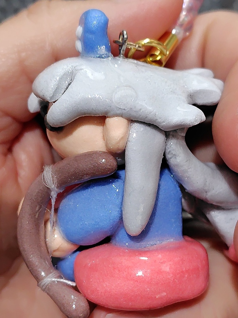 東方project えーりん 永琳 紙粘土フィギュア ハンドメイド