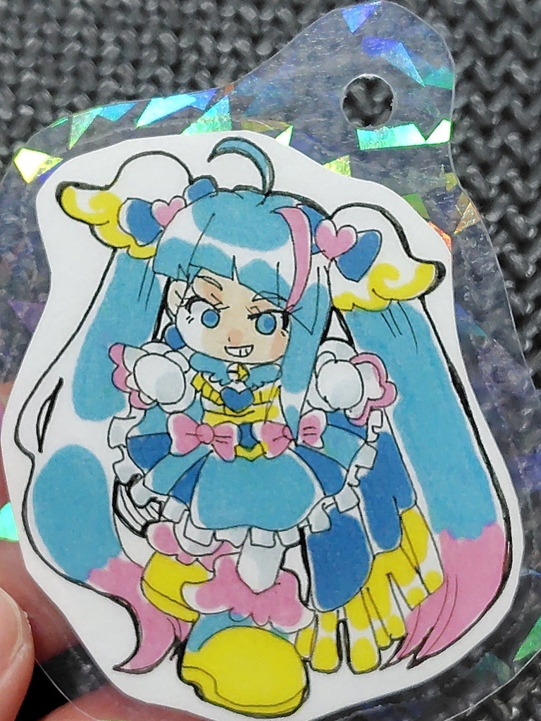 「キラキラ風」プリキュア 原画色紙 イラスト