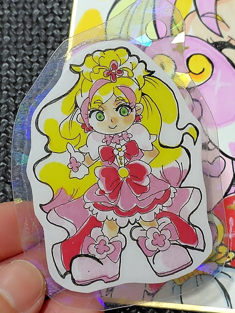 「キラキラ風」プリキュア 原画色紙 イラスト