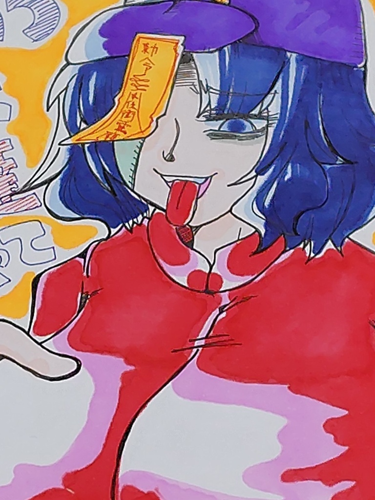 東方project 約A5サイズ イラスト 原画