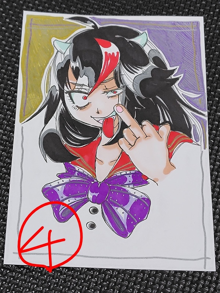 東方project 約A5サイズ イラスト 原画