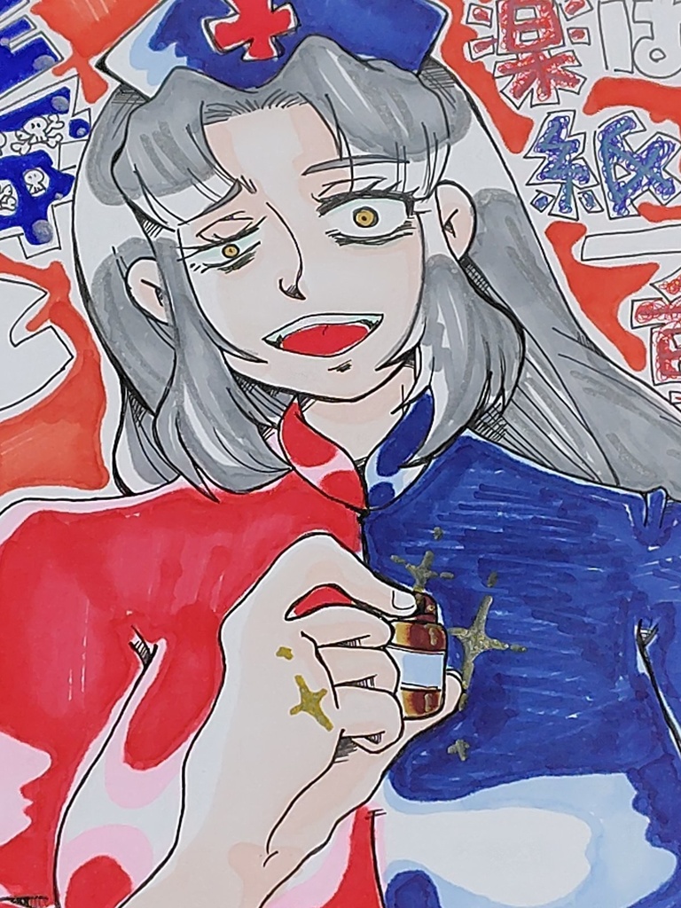 東方project 約A5サイズ イラスト 原画