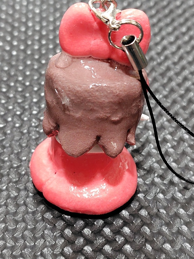 紙粘土 ハンドメイド 東方project 博麗霊夢 フィギュア ストラップ