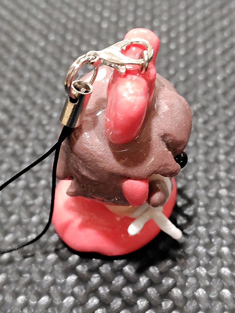 紙粘土 ハンドメイド 東方project 博麗霊夢 フィギュア ストラップ