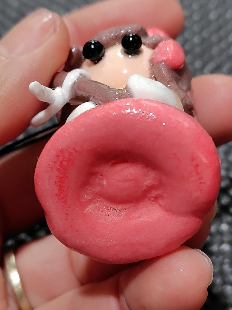 紙粘土 ハンドメイド 東方project 博麗霊夢 フィギュア ストラップ