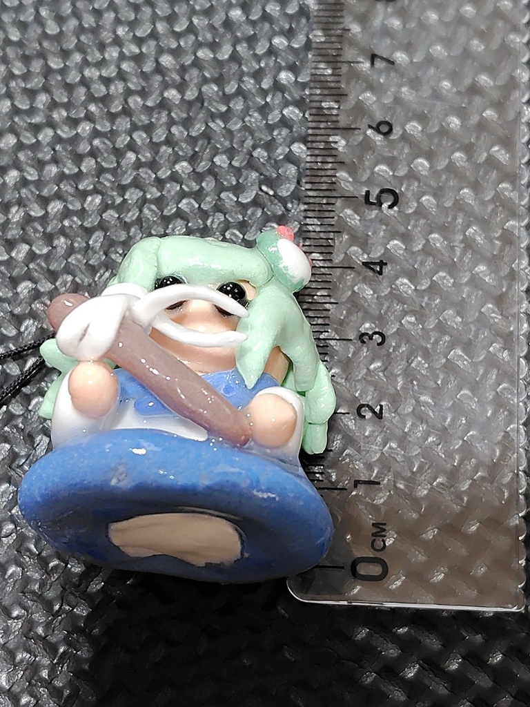 紙粘土 ハンドメイド 東方project 東風谷早苗 ストラップ フィギュア