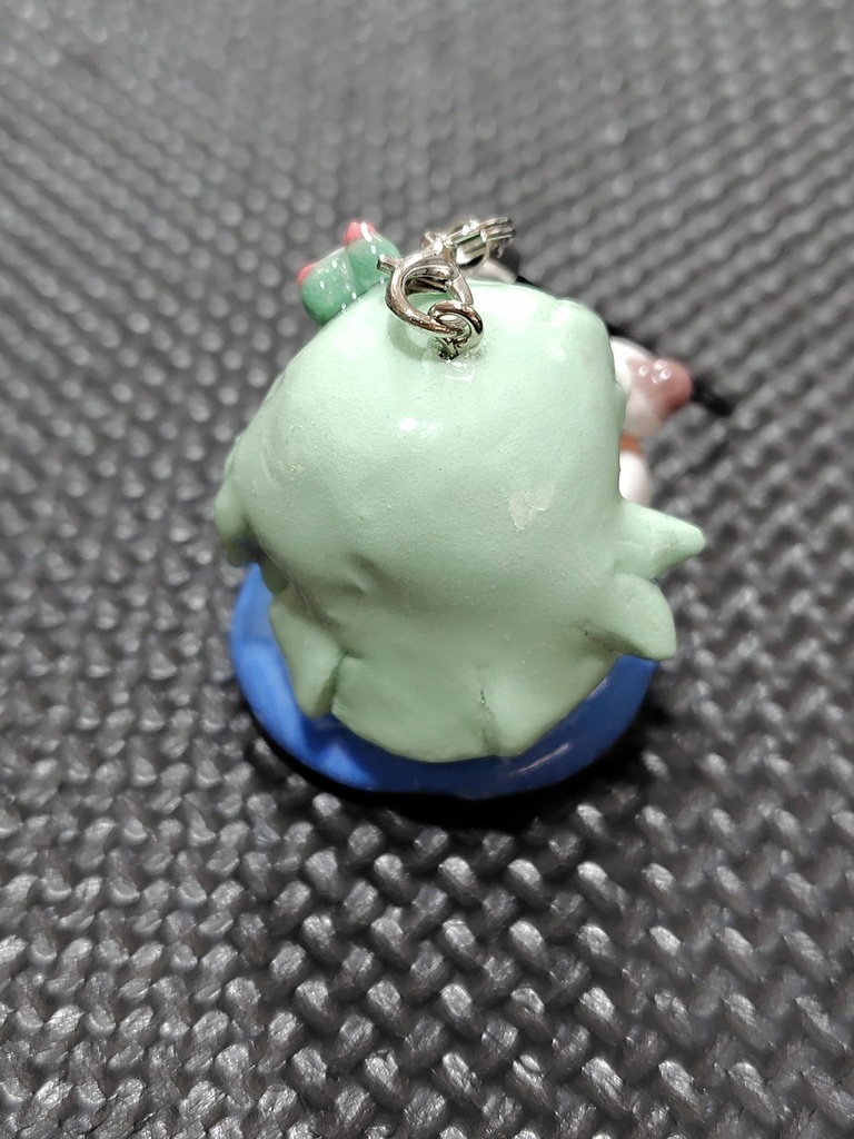 紙粘土 ハンドメイド 東方project 東風谷早苗 ストラップ フィギュア