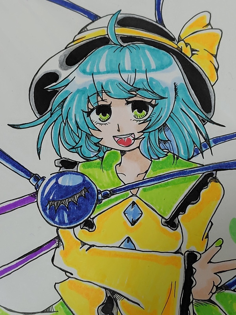 東方project イラスト 原画 古明池こいし ファンアート