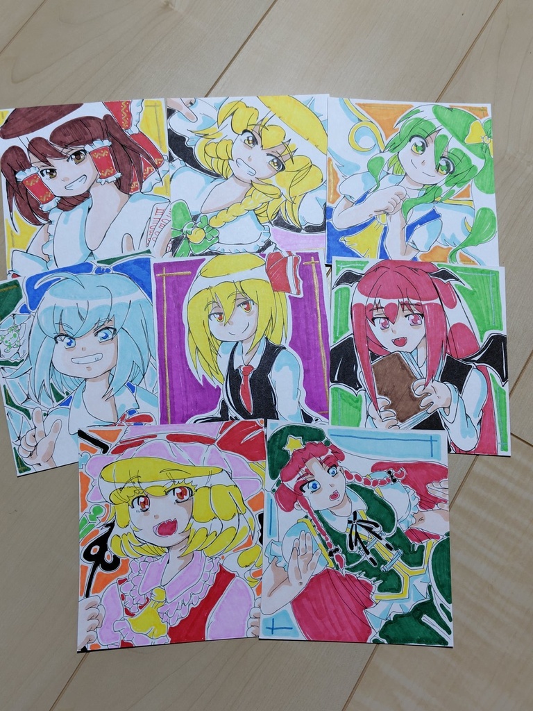 東方project　紅魔郷シリーズ　原画イラスト　※キャラにより難あり