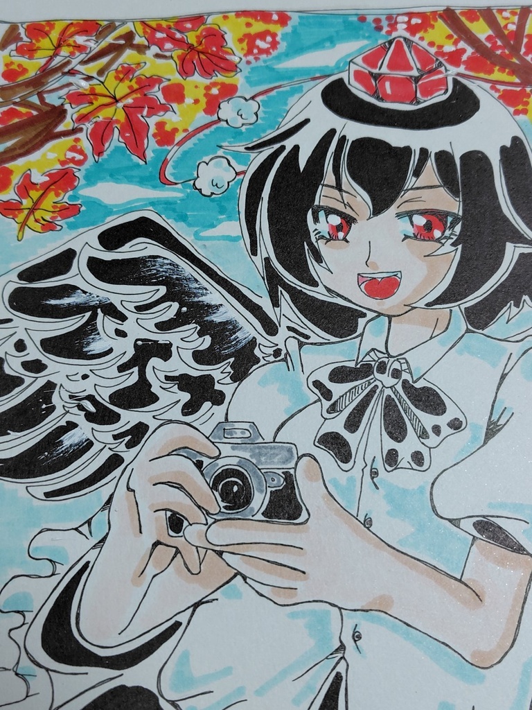 東方project 射命丸文 原画イラスト
