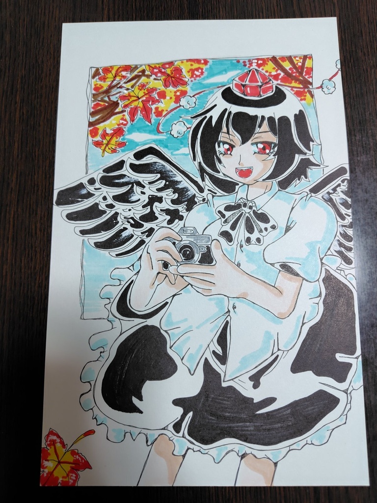 東方project 射命丸文 原画イラスト