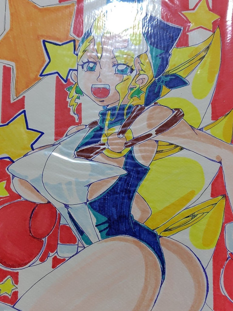 私立ジャスティス学園 ティファニー・ローズ A4サイズ 手書きイラスト