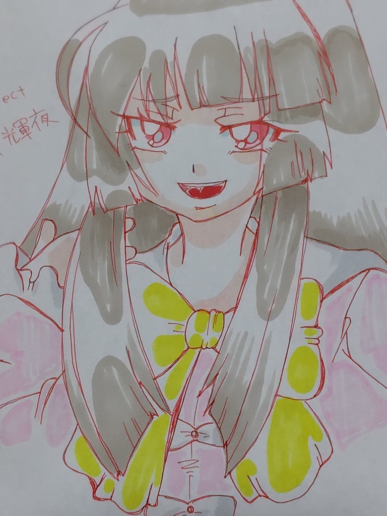 東方project B5サイズ 原画イラスト パステル風