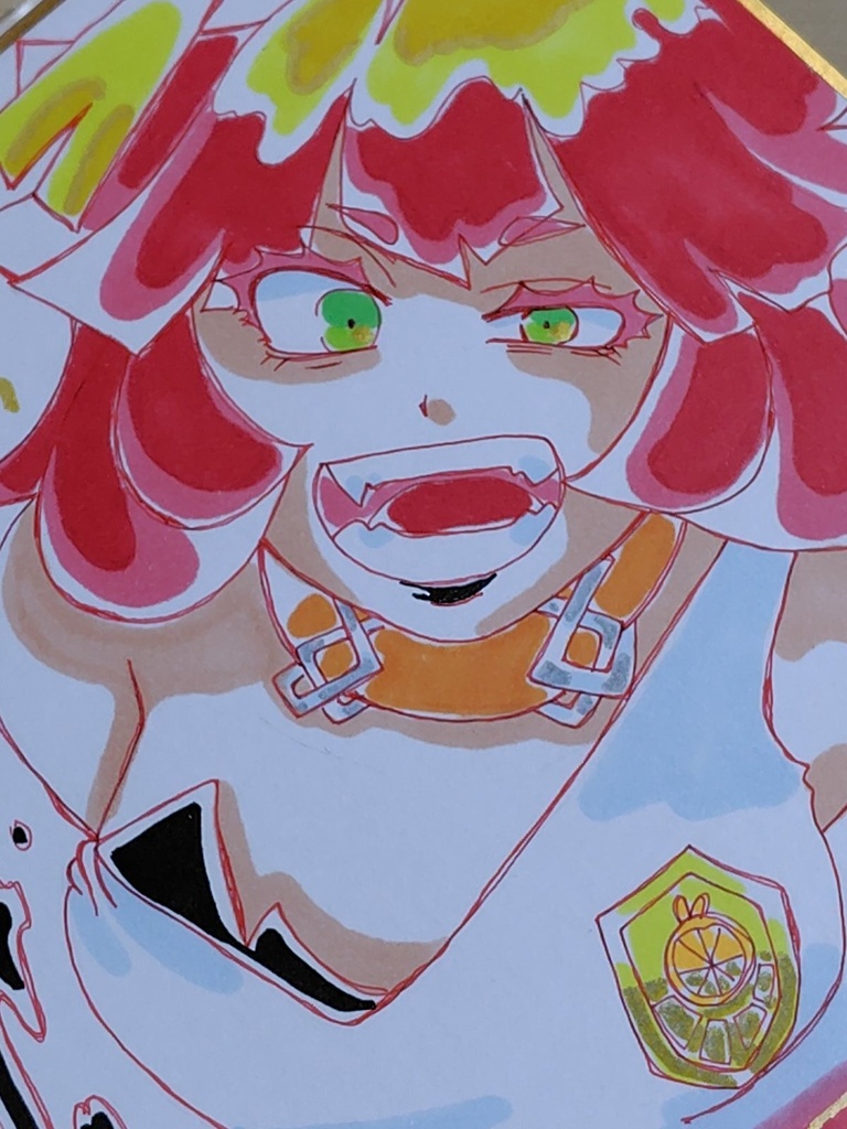 スター団 メロコ 原画イラスト 色紙