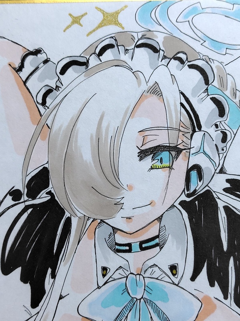 大色紙　一之瀬アスナ　メイド服　
