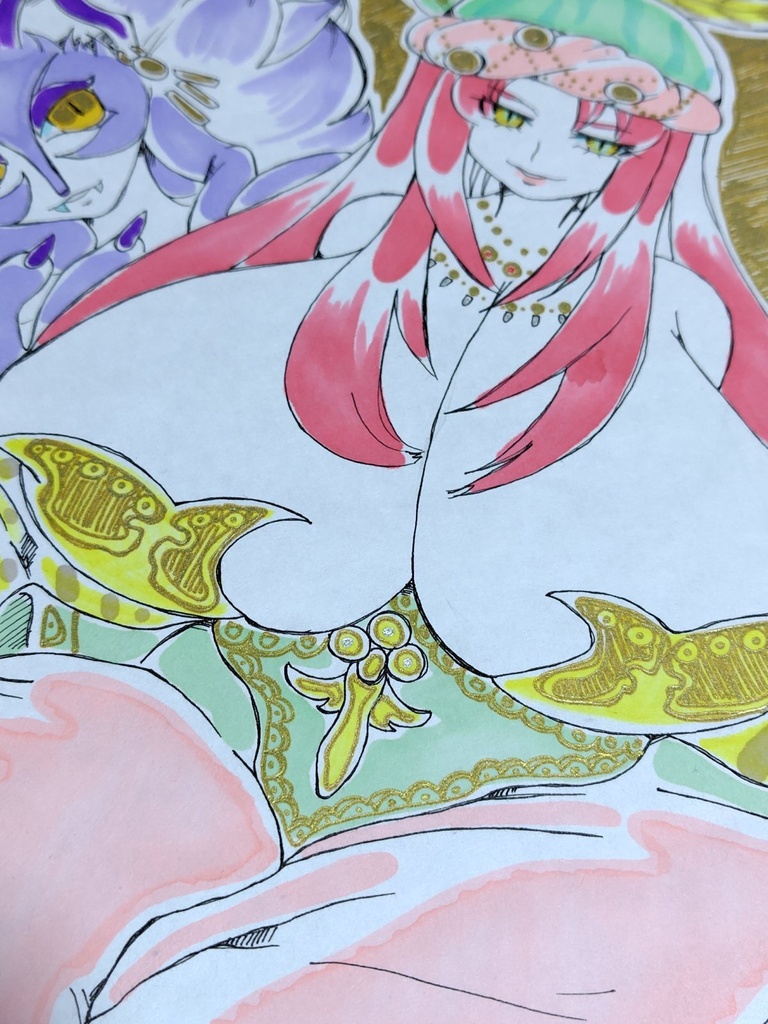聖剣伝説3 【大色紙】 アンジェラと美獣イザベラ