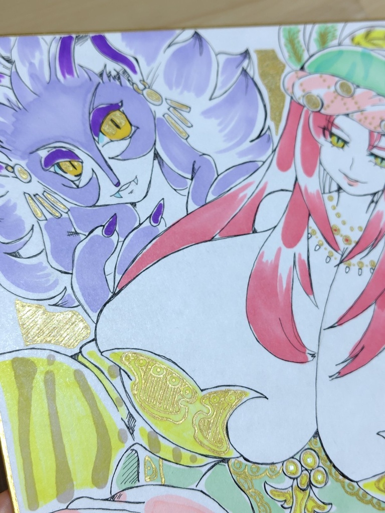 聖剣伝説3 【大色紙】 アンジェラと美獣イザベラ