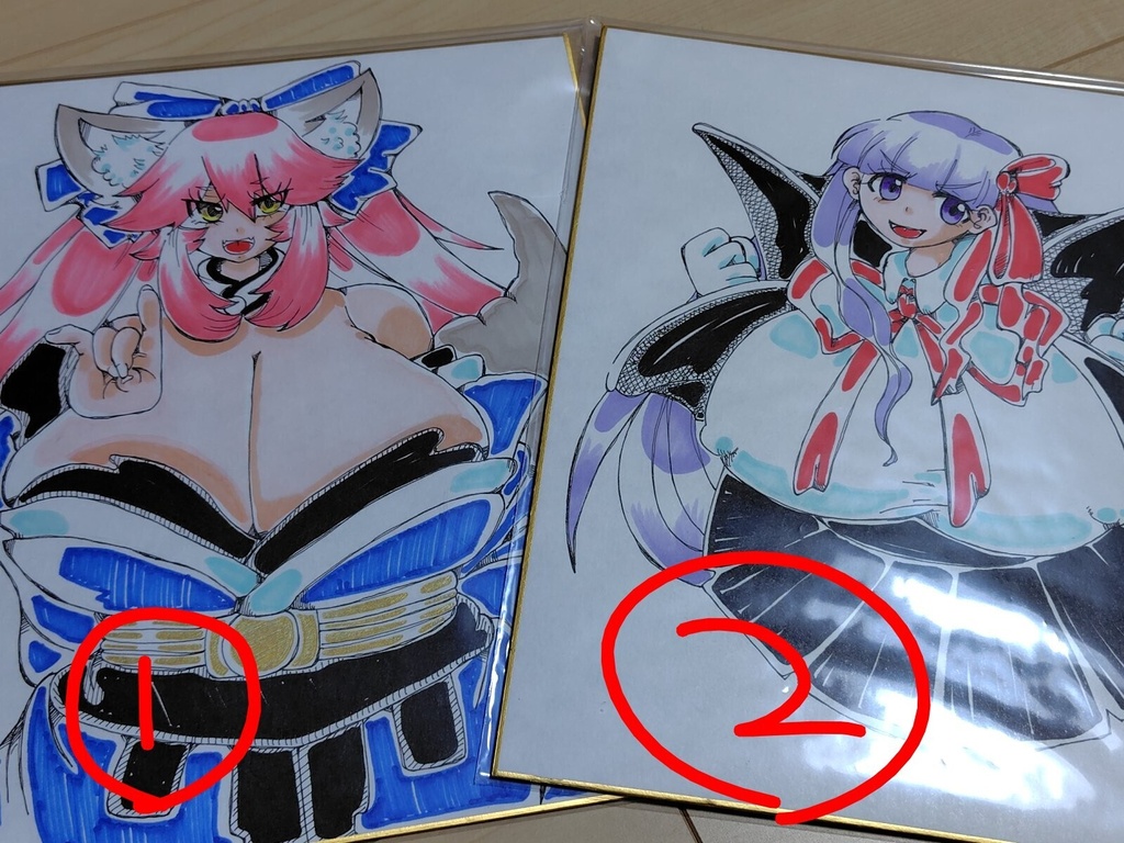 FGO 大色紙　玉藻の前とBB